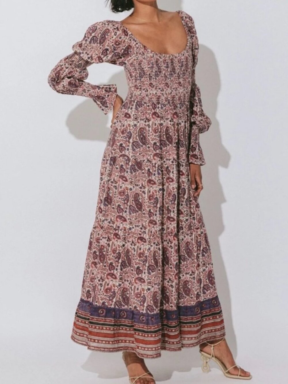 Cleobella Felicity Ankle Dress in Laurel - Size M